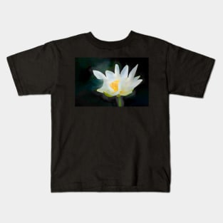 Glowing Lotus Flower by Debra Martz Kids T-Shirt